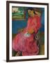 Faaturuma (Melancholi), 1891-Paul Gauguin-Framed Giclee Print