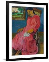 Faaturuma (Melancholi), 1891-Paul Gauguin-Framed Giclee Print