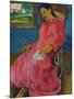 Faaturuma (Melancholi), 1891-Paul Gauguin-Mounted Giclee Print