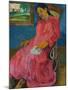 Faaturuma (Melancholi), 1891-Paul Gauguin-Mounted Giclee Print