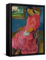 Faaturuma (Melancholi), 1891-Paul Gauguin-Framed Stretched Canvas