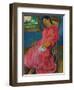 Faaturuma (Melancholi), 1891-Paul Gauguin-Framed Giclee Print