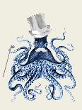 Mixed Nautical White on Indigo Blue a-Fab Funky-Art Print