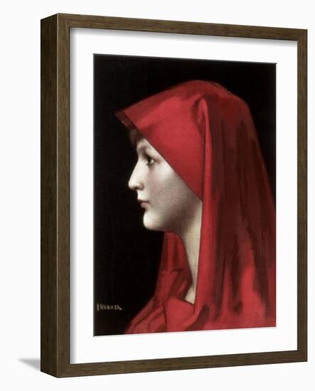 Fabiola, 1885-Jean Jacques Henner-Framed Giclee Print