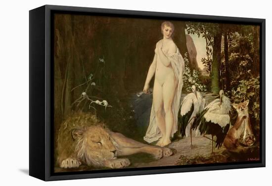 Fable, 1883-Gustav Klimt-Framed Stretched Canvas