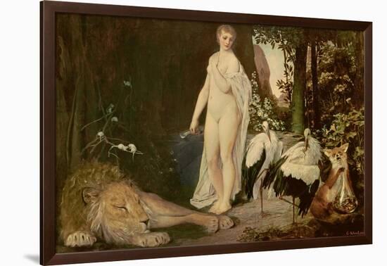 Fable, 1883-Gustav Klimt-Framed Giclee Print