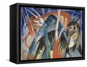 Fable Animals I (Composition with Animals), 1913-Franz Marc-Framed Stretched Canvas