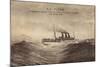 Fabre Line, S.S. Patria, Paquebot, Dampfer, Wellen-null-Mounted Giclee Print