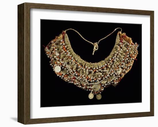 Fabric Breastplate with Gold and Silver Trimmings-null-Framed Giclee Print