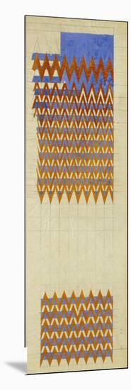 Fabric Design, 1916-Charles Rennie Mackintosh-Mounted Giclee Print