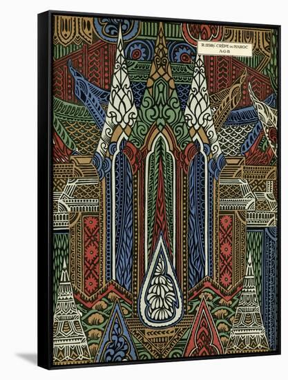 Fabric Design, Art Gout Beaute, 1924-null-Framed Stretched Canvas