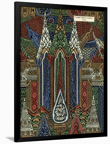 Fabric Design, Art Gout Beaute, 1924-null-Framed Art Print