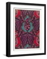 Fabric Design for Paisley Shawls, c.1871-George Charles Haite-Framed Giclee Print