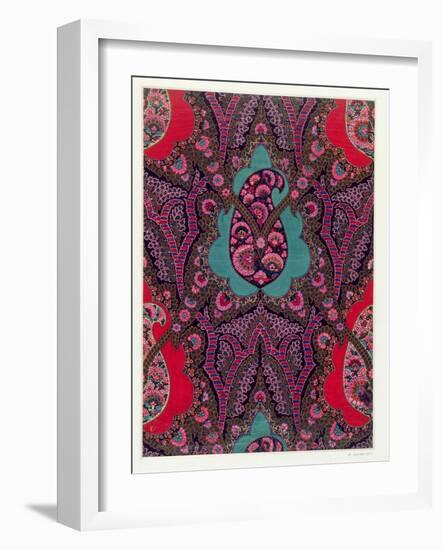 Fabric Design for Paisley Shawls, c.1871-George Charles Haite-Framed Giclee Print