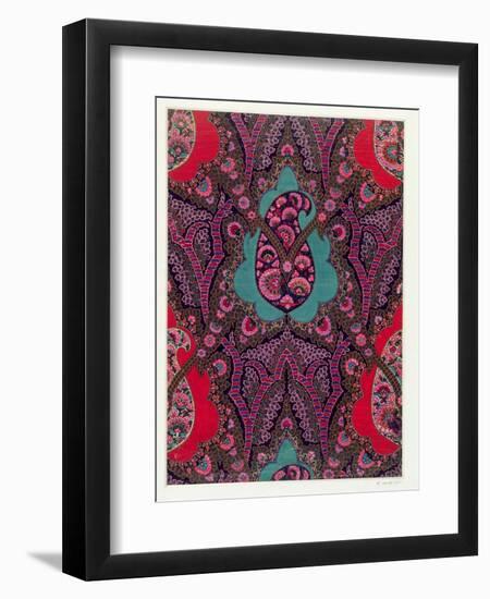 Fabric Design for Paisley Shawls, c.1871-George Charles Haite-Framed Giclee Print