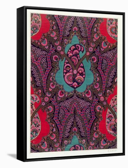 Fabric Design for Paisley Shawls, c.1871-George Charles Haite-Framed Stretched Canvas