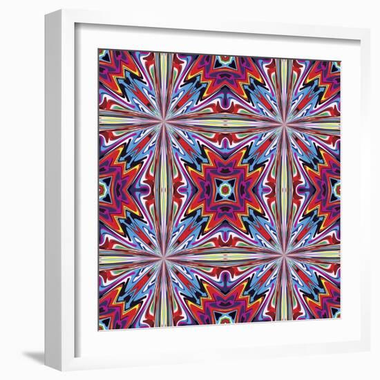 Fabric Design From Latin America-Sangoiri-Framed Art Print