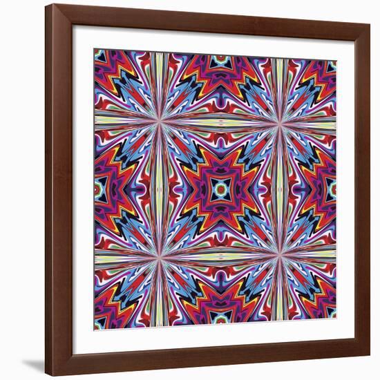 Fabric Design From Latin America-Sangoiri-Framed Art Print