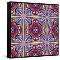 Fabric Design From Latin America-Sangoiri-Framed Stretched Canvas