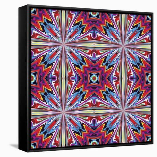 Fabric Design From Latin America-Sangoiri-Framed Stretched Canvas