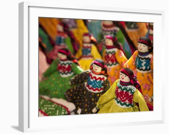 Fabric Dolls for Sale, Guanajuato, Mexico-Merrill Images-Framed Photographic Print