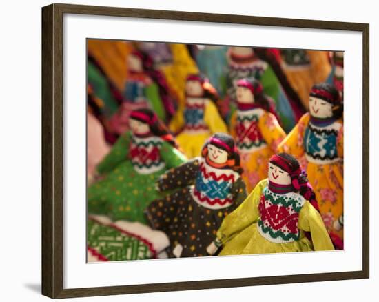 Fabric Dolls for Sale, Guanajuato, Mexico-Merrill Images-Framed Photographic Print