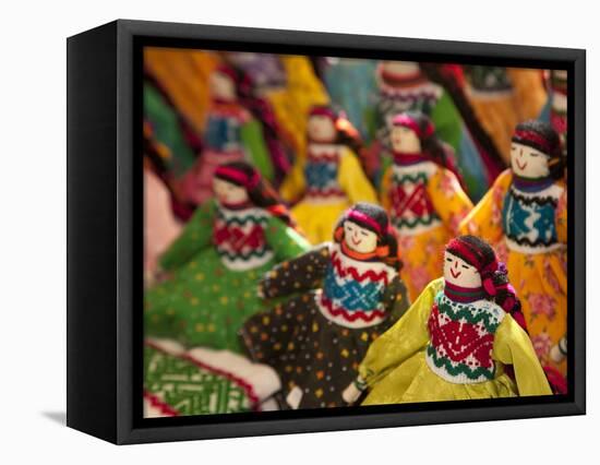 Fabric Dolls for Sale, Guanajuato, Mexico-Merrill Images-Framed Stretched Canvas