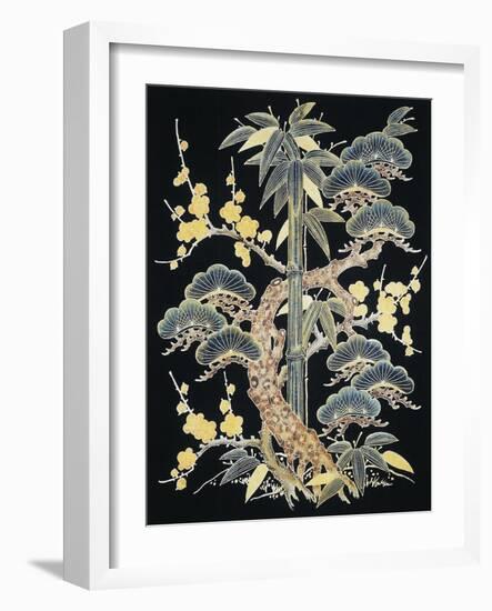 Fabric for Kimono-null-Framed Giclee Print