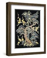 Fabric for Kimono-null-Framed Giclee Print