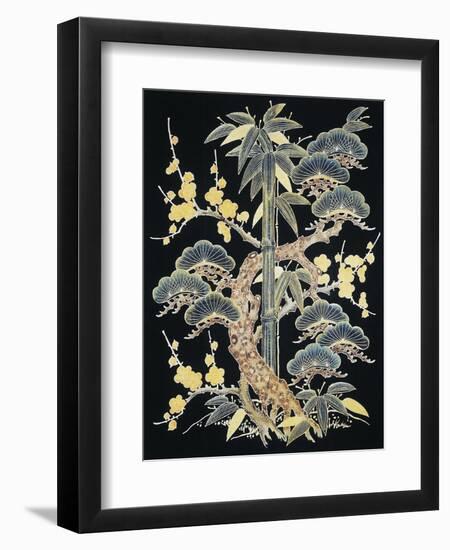 Fabric for Kimono-null-Framed Giclee Print