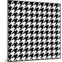 Fabric Pattern Black and White-null-Mounted Art Print