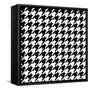 Fabric Pattern Black and White-null-Framed Stretched Canvas