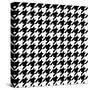 Fabric Pattern Black and White-null-Stretched Canvas