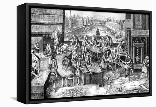 Fabric Printing During the Reign of Louis XVI of France, 18th Century (1882-188)-J Guillaume-Framed Stretched Canvas