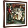 "Fabric Store," May 22, 1948-Constantin Alajalov-Framed Giclee Print