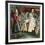 "Fabric Store," May 22, 1948-Constantin Alajalov-Framed Giclee Print