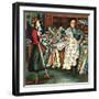 "Fabric Store," May 22, 1948-Constantin Alajalov-Framed Giclee Print