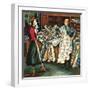 "Fabric Store," May 22, 1948-Constantin Alajalov-Framed Giclee Print