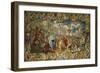 Fabric Tapestry Exhibited in Central Aisle of Santa Maria Maggiore Basilica-null-Framed Giclee Print