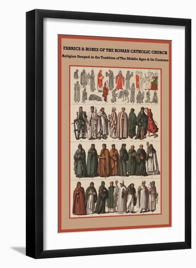 Fabrics and Robes of the Roman Catholic Church-Friedrich Hottenroth-Framed Art Print