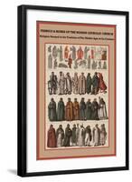 Fabrics and Robes of the Roman Catholic Church-Friedrich Hottenroth-Framed Art Print