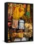 Fabrics for Sale, Vendor in Spice Market, Istanbul, Turkey-Darrell Gulin-Framed Stretched Canvas