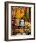 Fabrics for Sale, Vendor in Spice Market, Istanbul, Turkey-Darrell Gulin-Framed Photographic Print