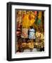 Fabrics for Sale, Vendor in Spice Market, Istanbul, Turkey-Darrell Gulin-Framed Photographic Print