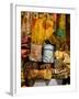 Fabrics for Sale, Vendor in Spice Market, Istanbul, Turkey-Darrell Gulin-Framed Photographic Print