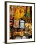 Fabrics for Sale, Vendor in Spice Market, Istanbul, Turkey-Darrell Gulin-Framed Photographic Print