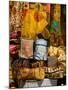 Fabrics for Sale, Vendor in Spice Market, Istanbul, Turkey-Darrell Gulin-Mounted Photographic Print