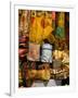 Fabrics for Sale, Vendor in Spice Market, Istanbul, Turkey-Darrell Gulin-Framed Photographic Print