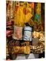 Fabrics for Sale, Vendor in Spice Market, Istanbul, Turkey-Darrell Gulin-Mounted Photographic Print