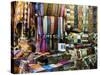 Fabrics, Rugs, Scarves, Cushions for Sale, Grand Bazaar, Istanbul, Turkey, Europe-Martin Child-Stretched Canvas